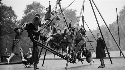 Witch flying on a swing